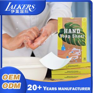 Wholesale Customizable Hand Soap Sheets Versatile Portable Disposable Soap Paper from china suppliers