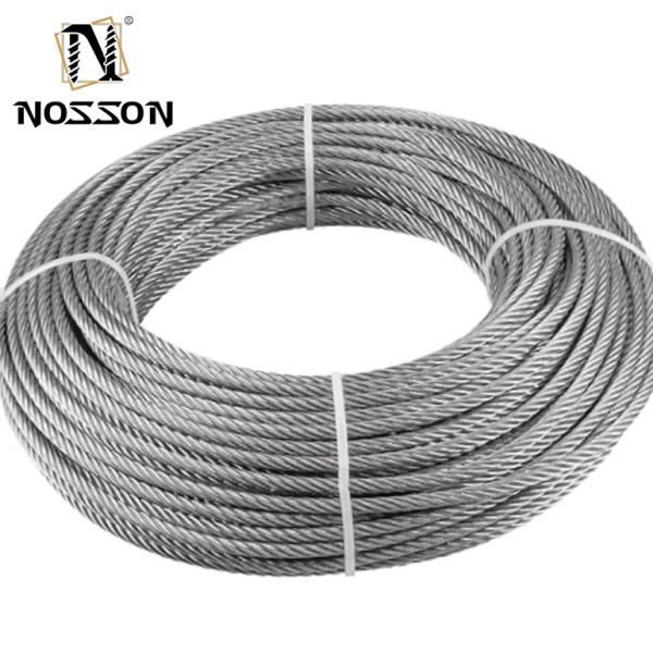 Outdoor Cable Gripper Highly Polished 304 316 Stainless Steel Wire Rope in Customized Color for Various Applications