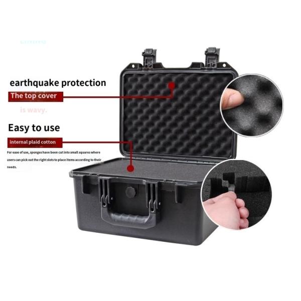 PP Plastic Portable Tool Box 356x277x218mm IP67 Waterproof