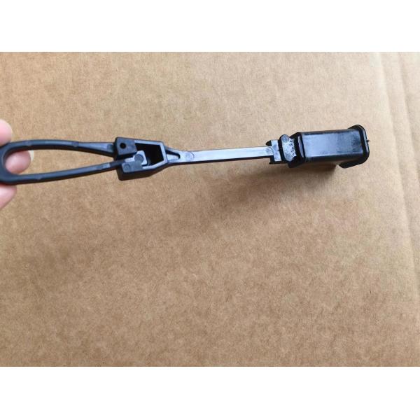 FTTH Plastic Drop Wire Clamp Black Cable Installation Kits For 2*3mm 2*5mm Cable
