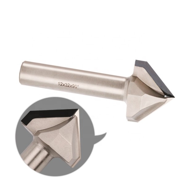 PCD Diamond/Carbide CNC Engraving Tools Router Bits V Shape for Wood CNC Milling Cutter