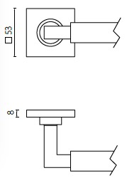 Stainless Steel Fire Door Lever Handle EN1906 and EN1634 Satin Finish