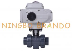 Wholesale Plastic PVC Electric Actuator Double Union Ball Valve UPVC CPVC from china suppliers