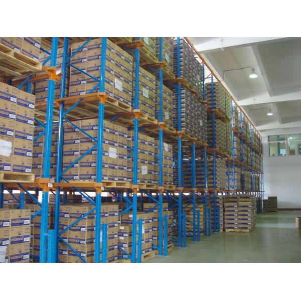 Heavy Duty Push Back Shelf Racking Drive In Pallet Roller Rack System For Warehouse
