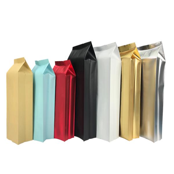 Colorful Custom Universal Food Packing Bag Coffee Organ Bag Suitable For Heat Sealing Coffee Bean Side Gusset Bag