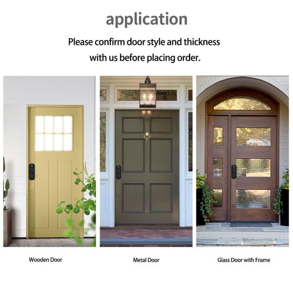 150mm Smart Deadbolt Door Lock Wide Adaptability Double Fingerprint