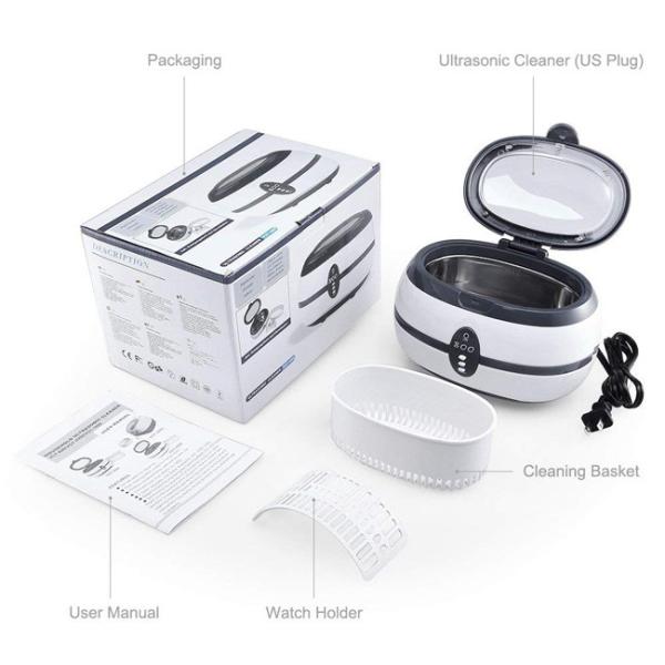 Mini Size GT SONIC Cleaner Easy Operating For Jewelry 600Ml Capacity 35W