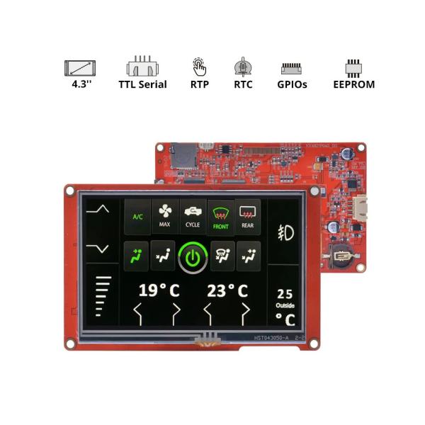 4.3 Inch Nextion Intelligent HMI Display 480x272 Touch Display Module 300 cd/m2