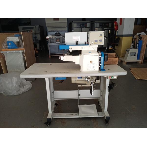 220v 50hz Semi Automatic Leather Edge Folding Machine With Gluing 1.1kw