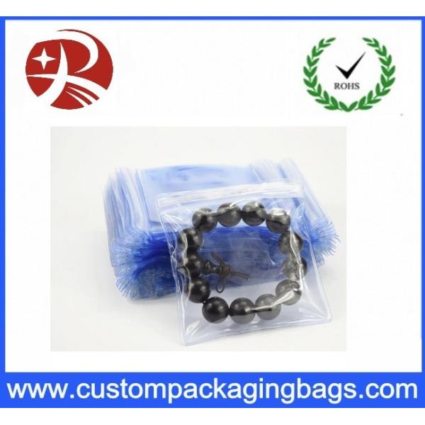 Customized Plastic Transparent Pvc Bag For Small Jewelry , 5*7cm