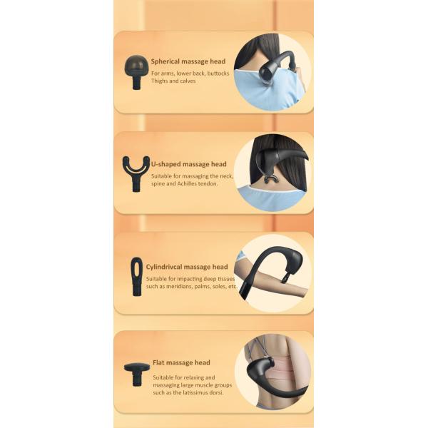 Rechargeable Massage Hammer Ergonomic Professional Handheld Massager For Physiotherapists