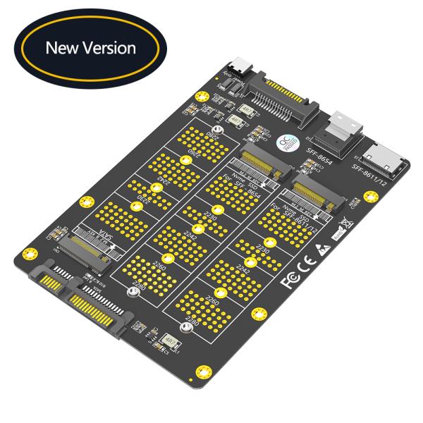 M.2 NVMe SSD to SFF-8611/8654 Adapter 6Gb/s Bandwidth