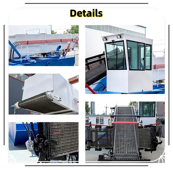 Fully Automatic Aquatic Weed Harvester with Full Hydraulic Drive and Easy Dismantle for Transportation