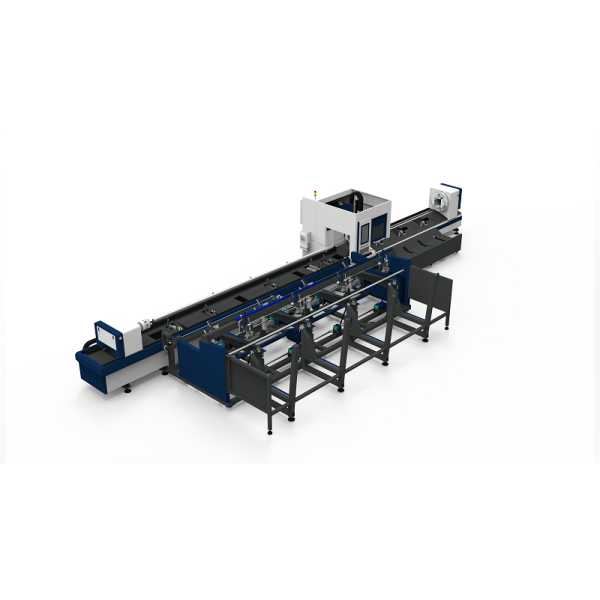 3 Chuck High Speed Heavy Duty Pipe Cutting Machine Fully Automatic Loading