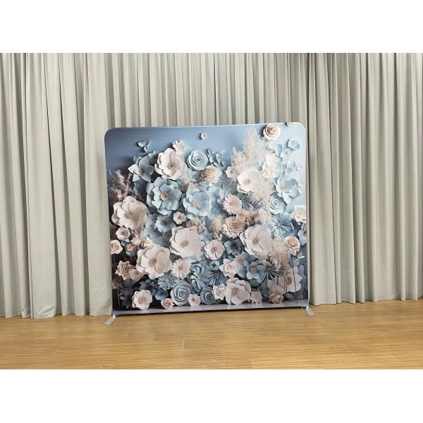 Pillowcase Backdrop Two Graphic Covers Only Trade Show Display Use