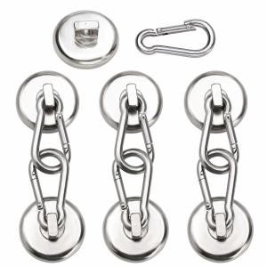 Wholesale Neodymium Round Magnetic Snap Hook with Carabiner Keychain and High Tolerance ±1mm from china suppliers