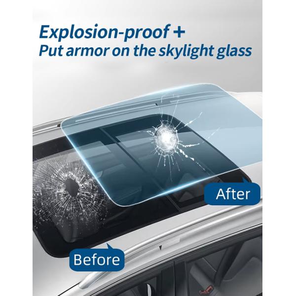 Safety Window Film UV Proof Explosion Proof Protective Windshield Film Roll For Cars Building