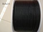 Electronics Industrial Polyurethane Round Belt Anti Static Smooth Surface Black