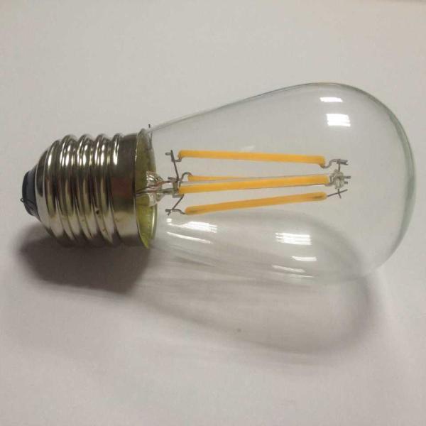 filament LED S14 bulbs light bulbs 3.5watts E26 medium screw base transparent glass shell