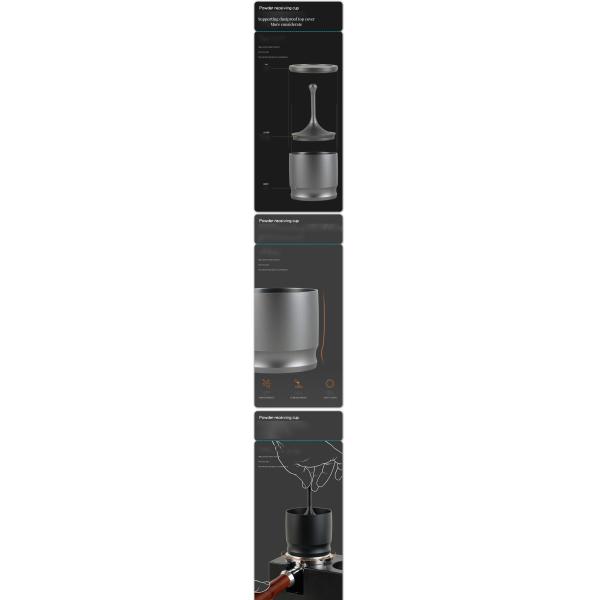 Restaurant Home Usage 58MM Aluminum Alloy Coffee Powder Collector Lid with Handle