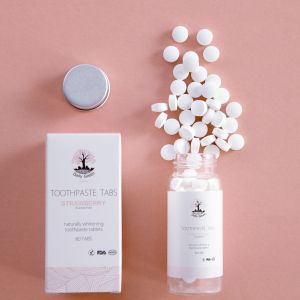 Wholesale Strawberry Whitening Toothpaste Tablets With Fluoride CPSR FDA Approved from china suppliers