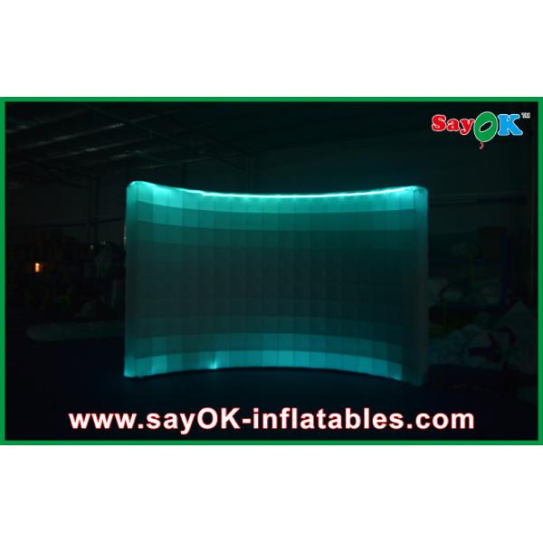 Advertising Booth Displays Shopping Mall Indoor Photobooth Inflatable Air Wall Convenience Installation