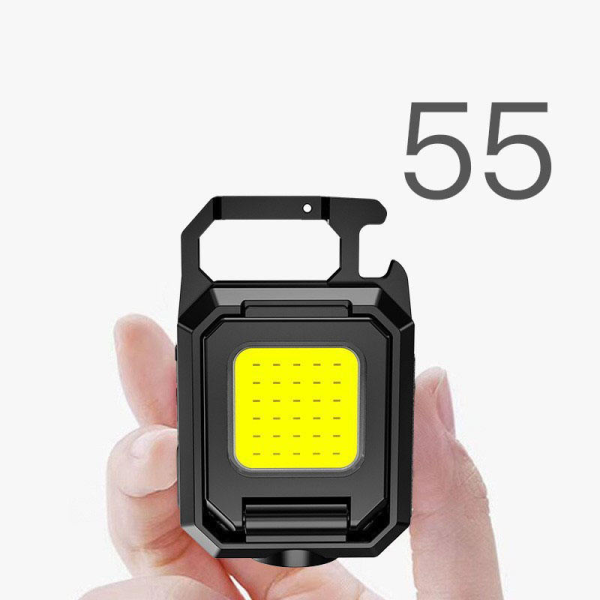 Multifunctional Three-headed Keychain Lamp Portable Cob Mini Camping Lamp Type-c Working Lamp Outdoor Flashlight