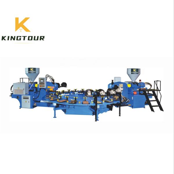 PCU Air Blowing Slipper Machine Multi Station Plastic Shoes Making Machine 380V / 220V