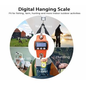 High Accuracy Stainless Steel Electronic Hanging Weighing Crane Scale 300KG