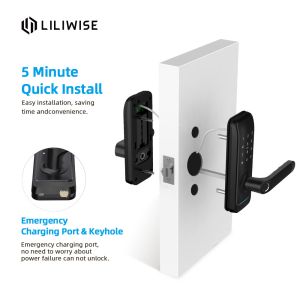 High Quality Digital Biometric Password Fingerprint Key Smart Door Lock For