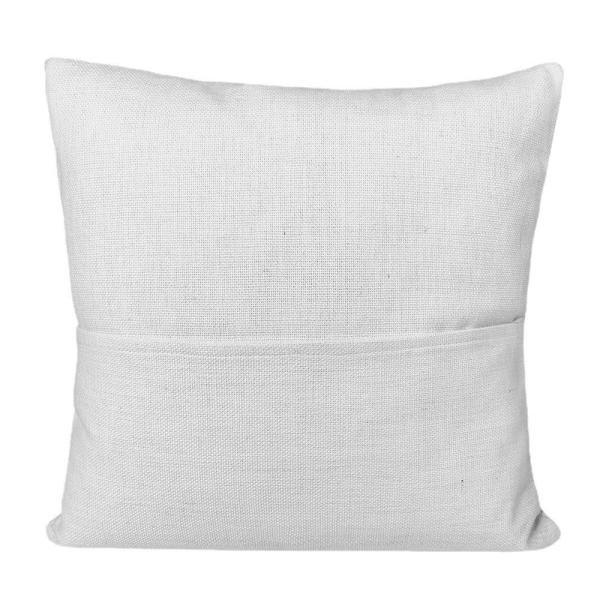 DIY Printed Linen Pillow Case With Pocket Sublimation Blank Pocket Linen Pillow Covers
