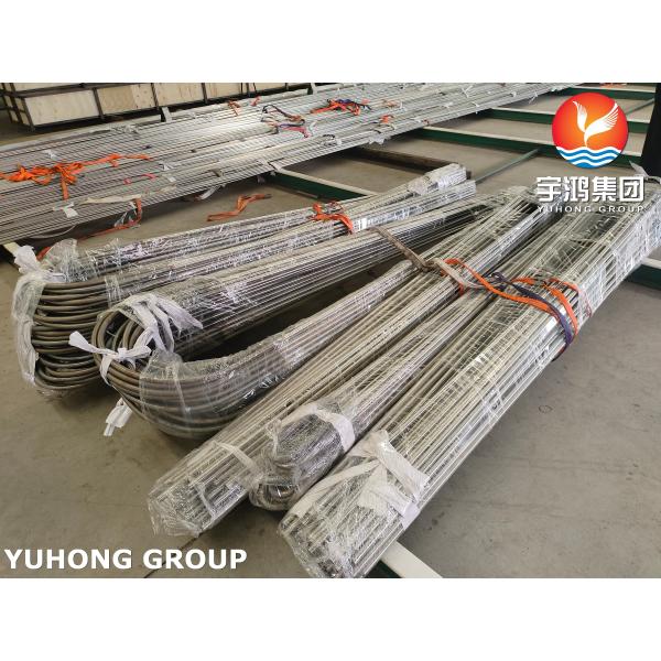 ASME SA213 TP321 Stainless Steel Seamless U bend Tubes For Heat Exchanger Bundles