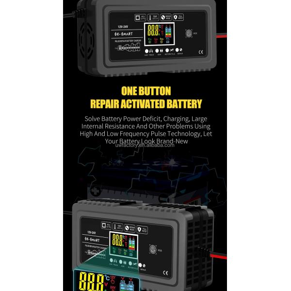 Electric Vehicle Lead Acid Battery Charger 12V 10A 24V 5A for Scooters and E-bikes Connector Current Protection