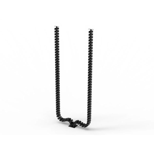 1320mm Modular Vertebrae Cable Management Spine black Quad Entry