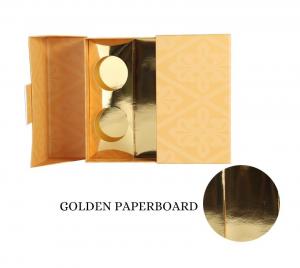 China Custom Paper Cigarette Cigar Gift Box With Gradient Golden Printing on sale