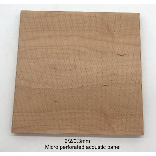 Seamless Ceiling Tile 2/2/0.5mm Microperforated Acoustic Panels Soundproofing Board
