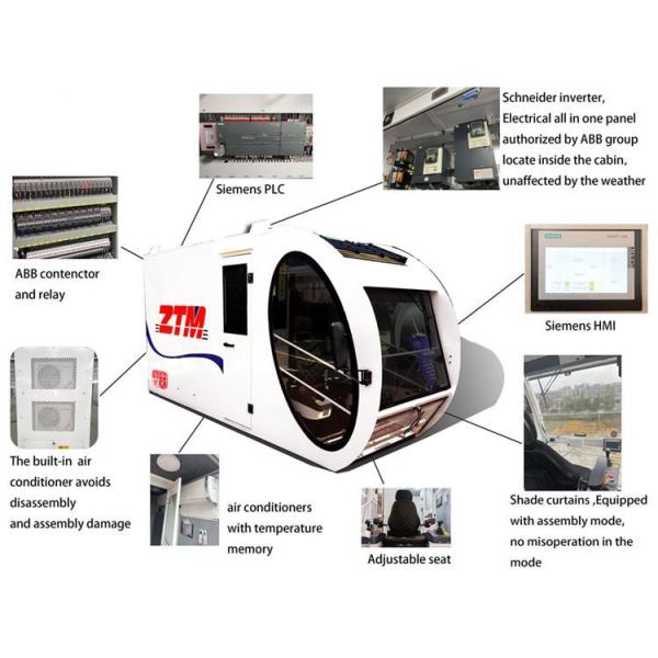 6.ZTM tower crane cabin 3 ZTT226C Flattop Tower Crane 12t Capacity 70m Jib Length Hoisting Equipment