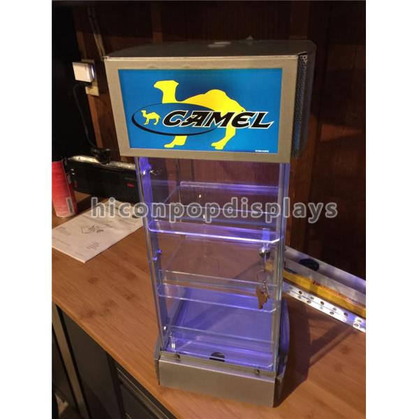 Led Lighting Commercial Tobacco Cigarette Display Showcase For Merchandising