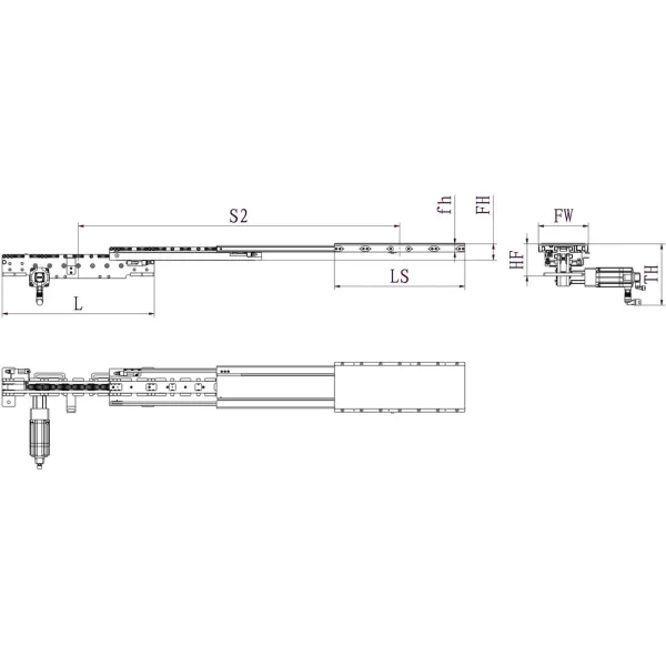 700 X 850MM Forklift Bin Telescopic Fork Arm Forklift Lifting Fork Forklift Arm 45m/Min