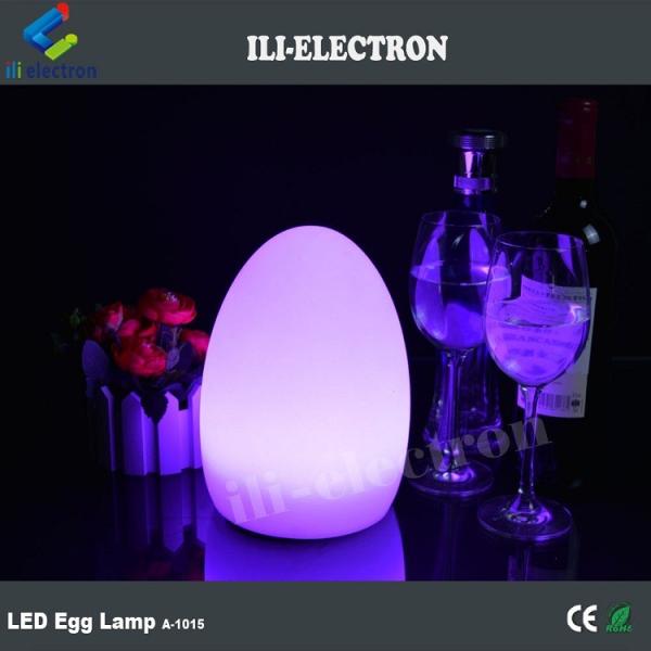 egg shape plastic led table lamp