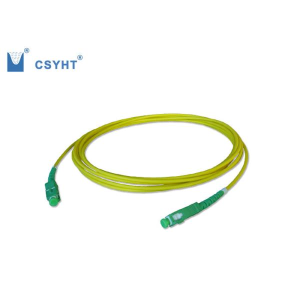 Quality SC APC Armoured Fiber Optic Patch Cord , Multimode / Single Mode Fiber Patch Cables for sale