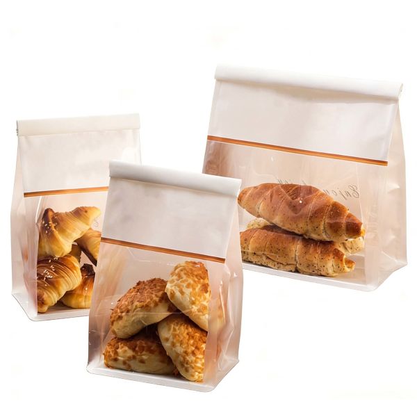 Custom Bread Bag With Tin Tie For Food Packaging