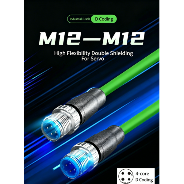 IP67 Industrial Ethernet Cable M12 X Coded to RJ45 Data Communication Cable M12 to RJ45 Patch Cable