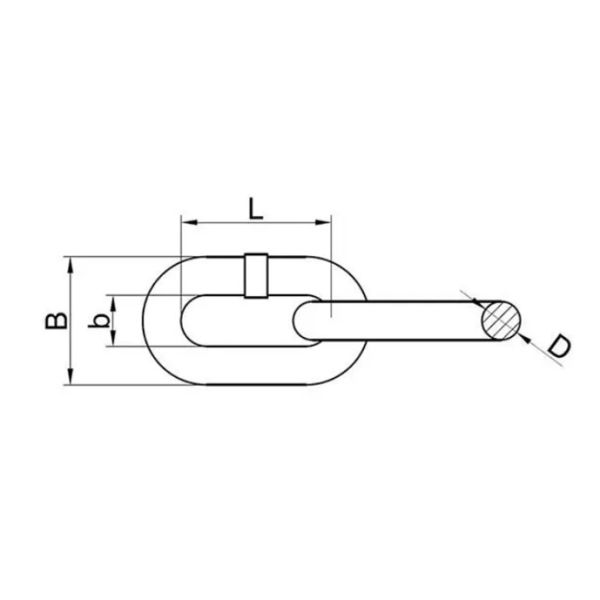 AUSTRALIAN STANDARD REGULAR LINK CHAIN