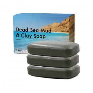 Wholesale Private Label Dead Sea Mud Clay Natural Bar Soap Face Body Cleanser Acne Eczema Removal from china suppliers