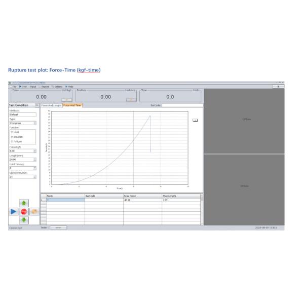 0-600mm Test Trip Tensile Testing Machine With 500Kg Force Value Sensor Capacity