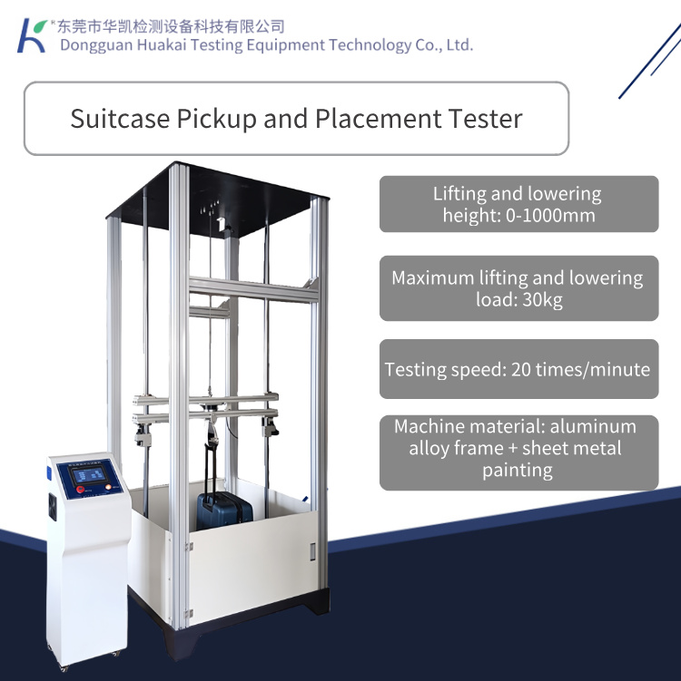 Compliant Luggage Vibration Lifting & Dropping Impact Testing Equipment | Bag Type Lifting & Dropping Fatigue Testing Machine