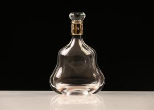 China wholesale 500ml 750ml empty Bordeaux shape glass wine bottle customized Clear Empty Liquor Wine Glass Bottles on sale