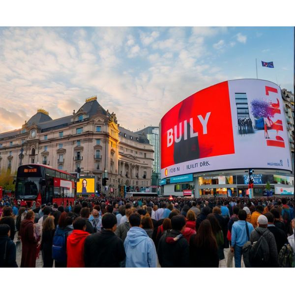 Outdoor Waterproof LED Large Curved Screen Digital Advertisement Wall LED Display
