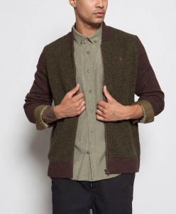 Wholesale Knitted Mens Cardigan Sweaters , Multi Color Zippered Cardigan Sweater from china suppliers